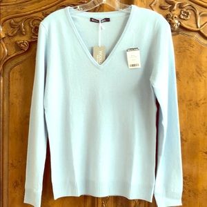 Woolovers England Pure Cashmere V-Neck Sweater